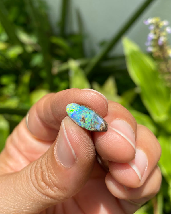 reserved - deposit for Australian boulder opal ring in 14k gold