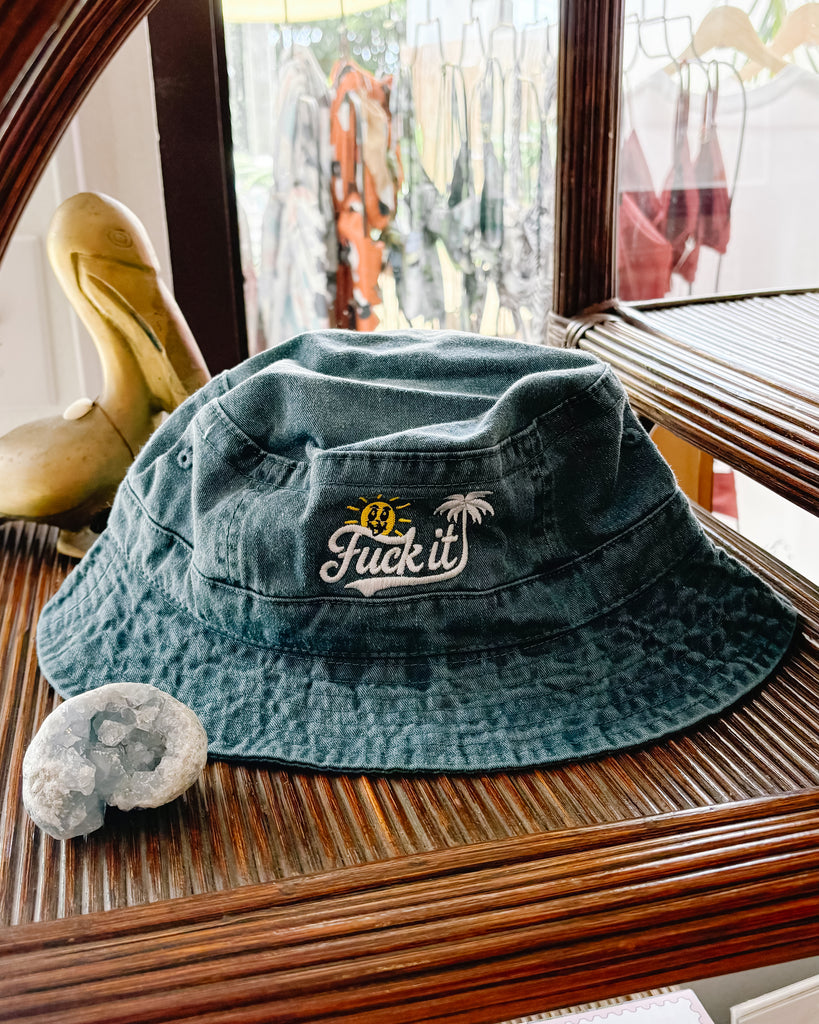 Fuck It Bucket Hat by De La Mer