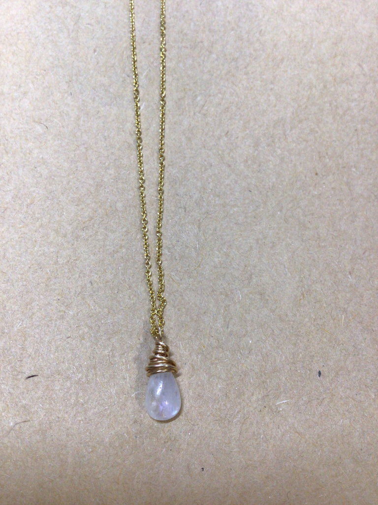 Rainbow Moonstone on Silver or 14k Gold Fill