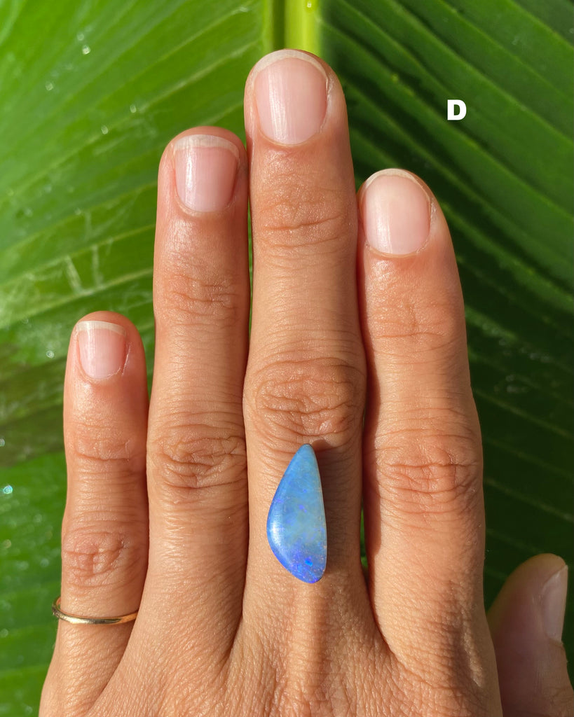 mixed metal Australian opal ring, made to order