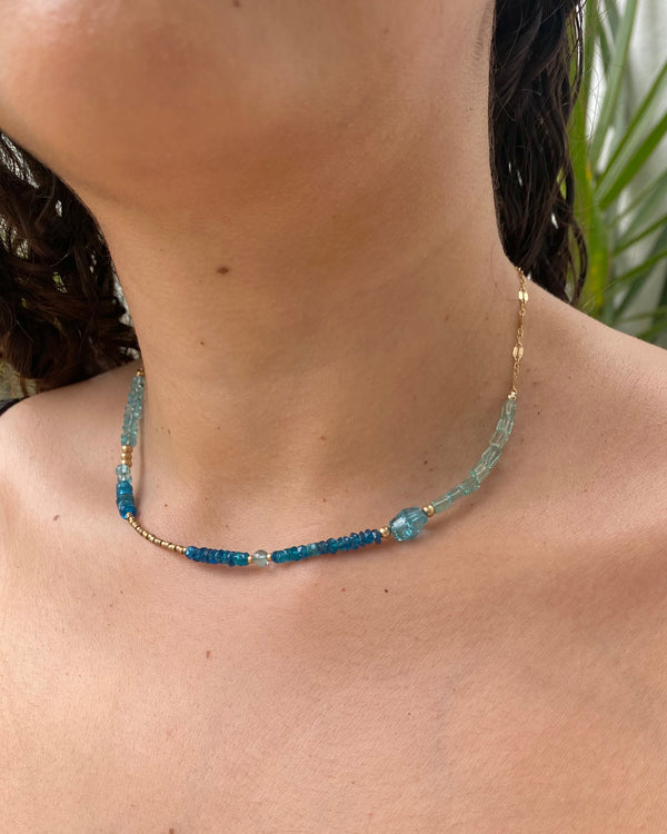 apatite gemstone choker