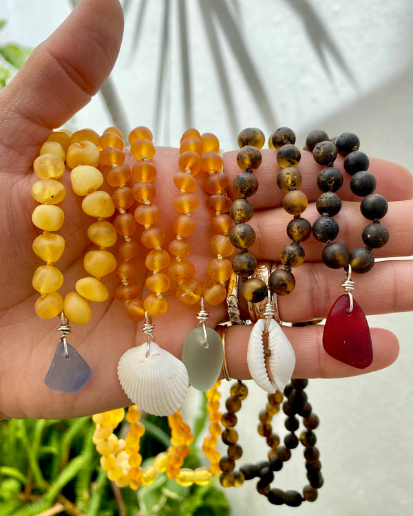 Raw Baltic Amber Beaded Necklaces for Adults