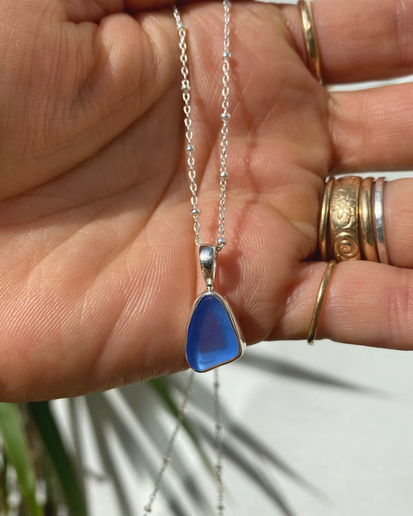 reserved for Hannah - sea glass pendant