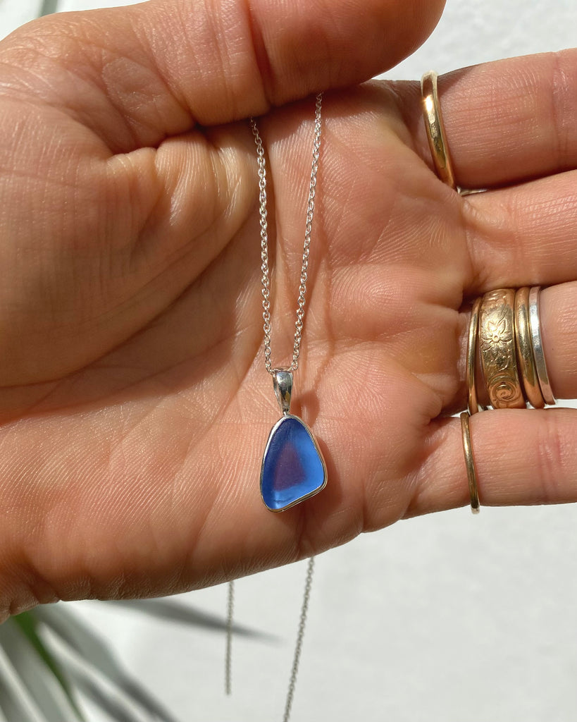 reserved for Hannah - sea glass pendant