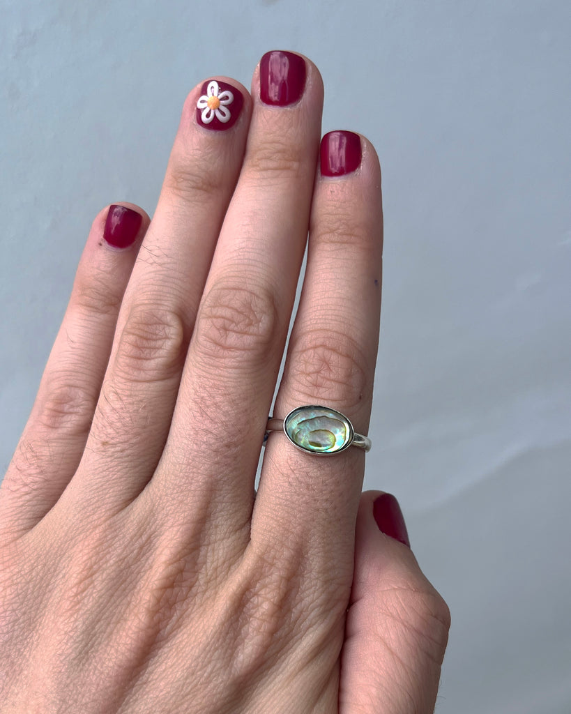 Magic Ocean Abalone Rings