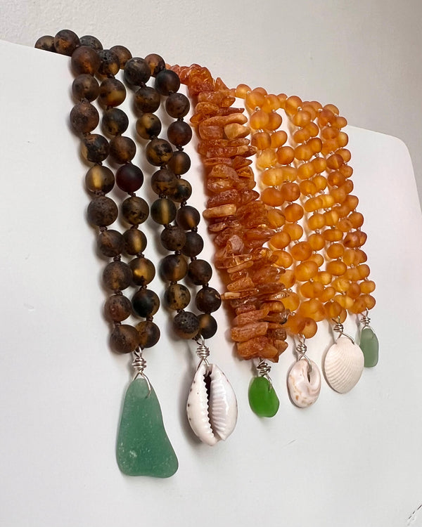 Raw Baltic Amber Beaded Necklaces for Adults