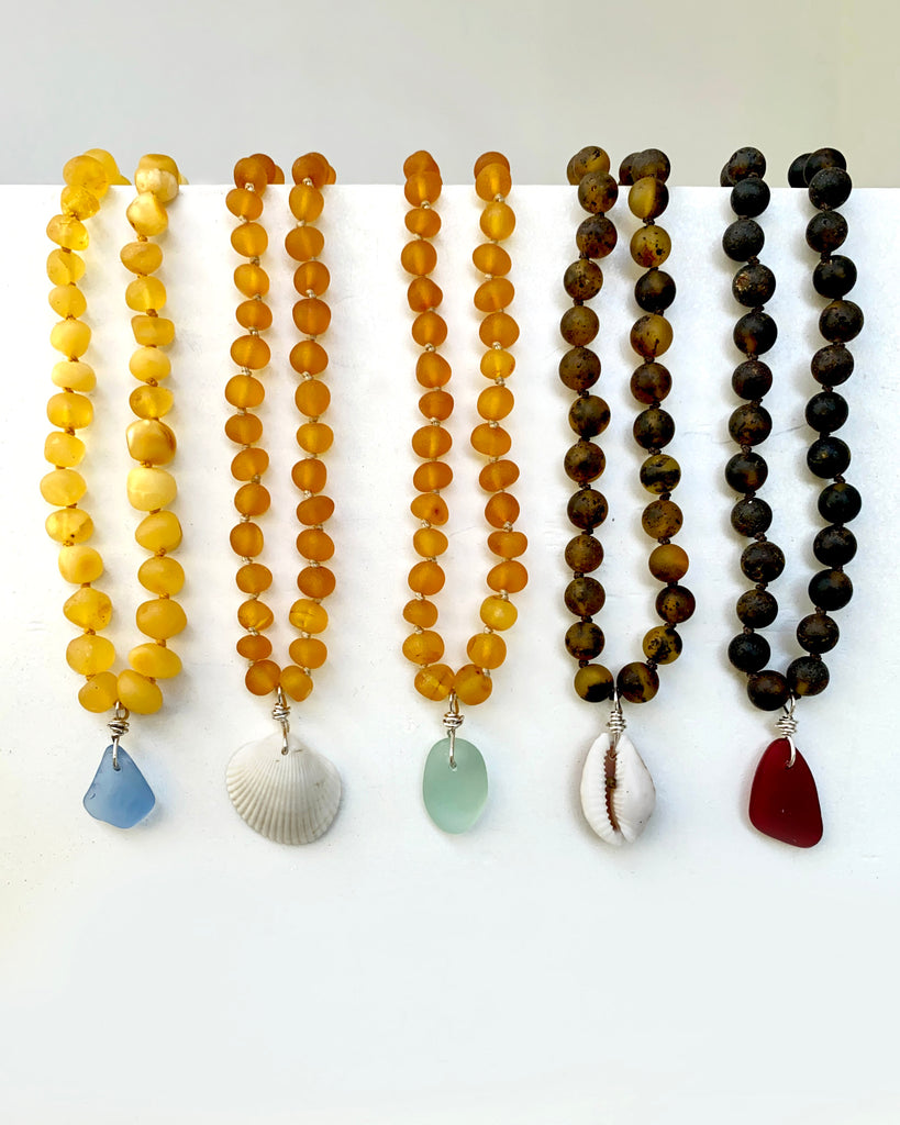 Raw Baltic Amber Beaded Necklaces for Adults