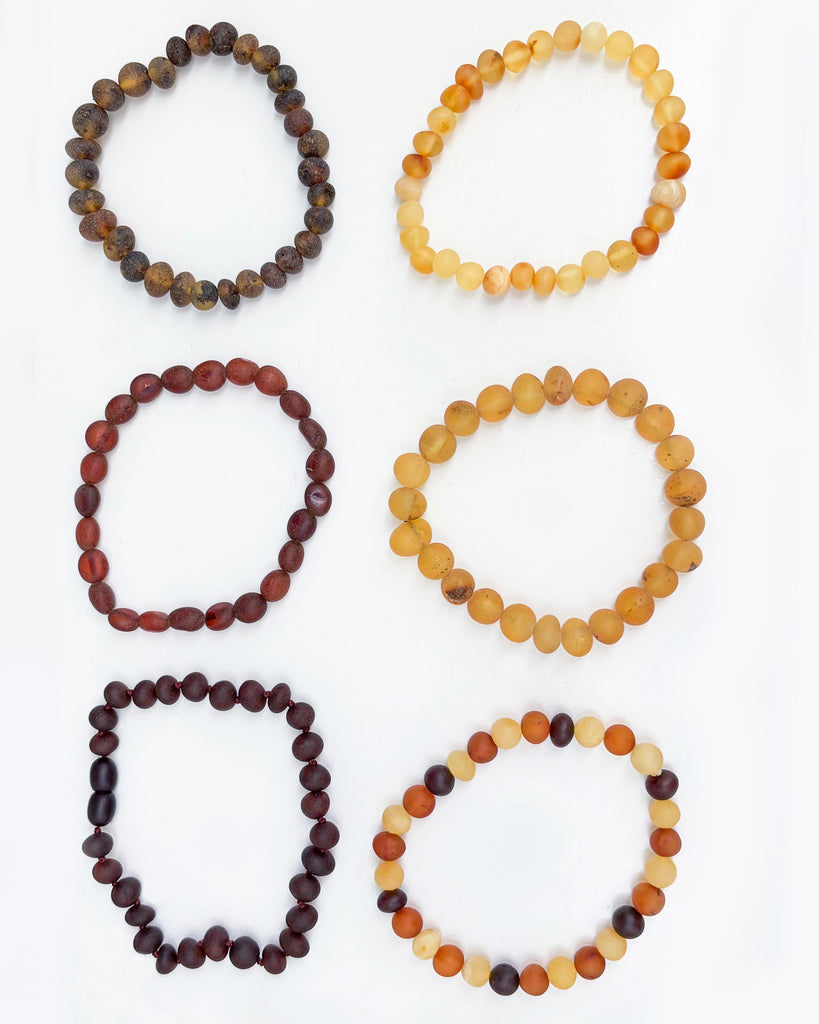 Raw Baltic Amber Bracelets for Adults