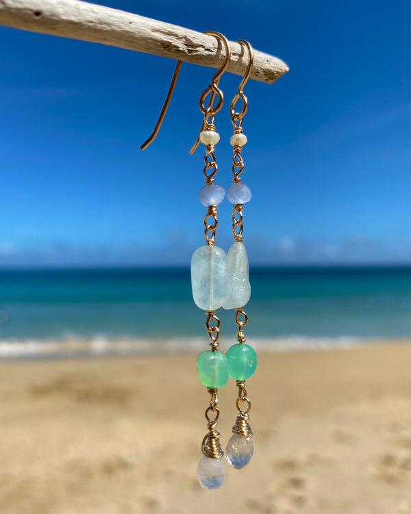 gemstone drop earrings #3