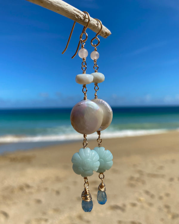 gemstone drop earrings #2