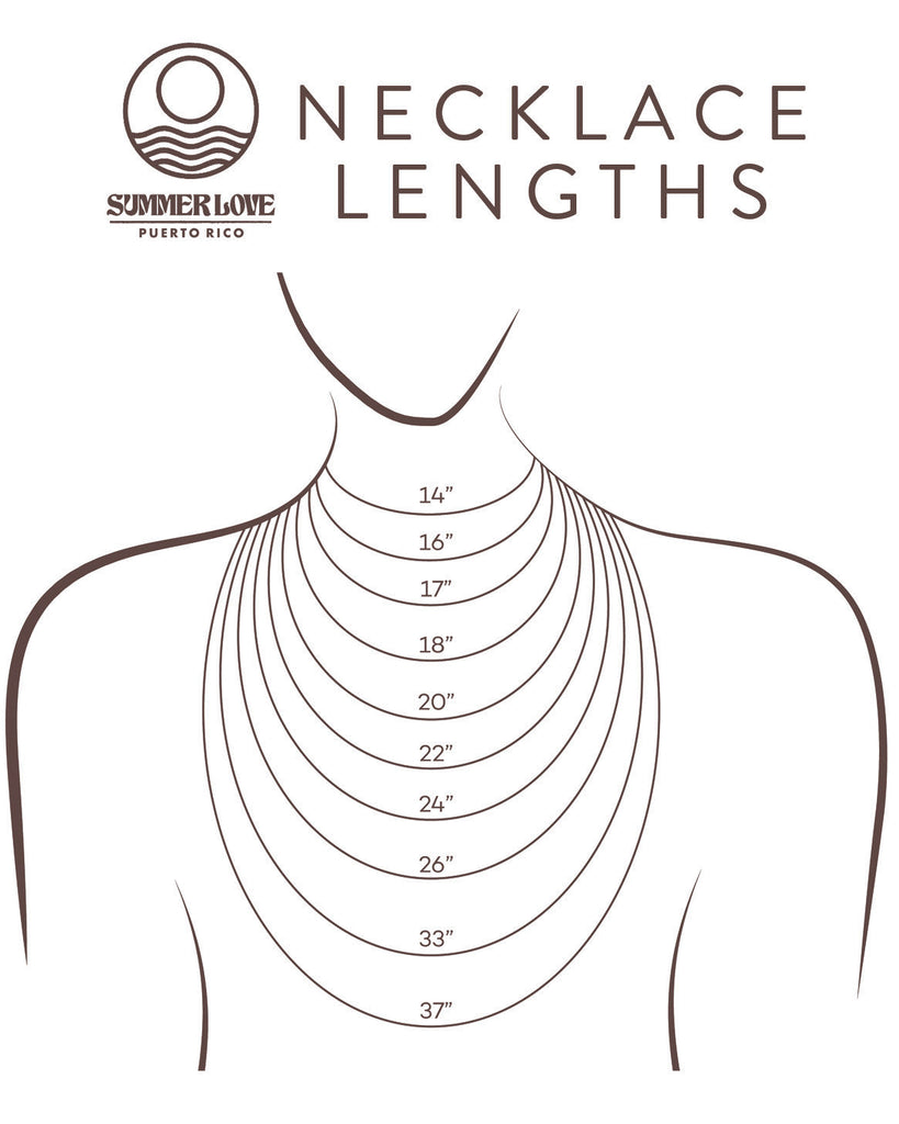 Necklace Length Size Chart – Monica's Chictique