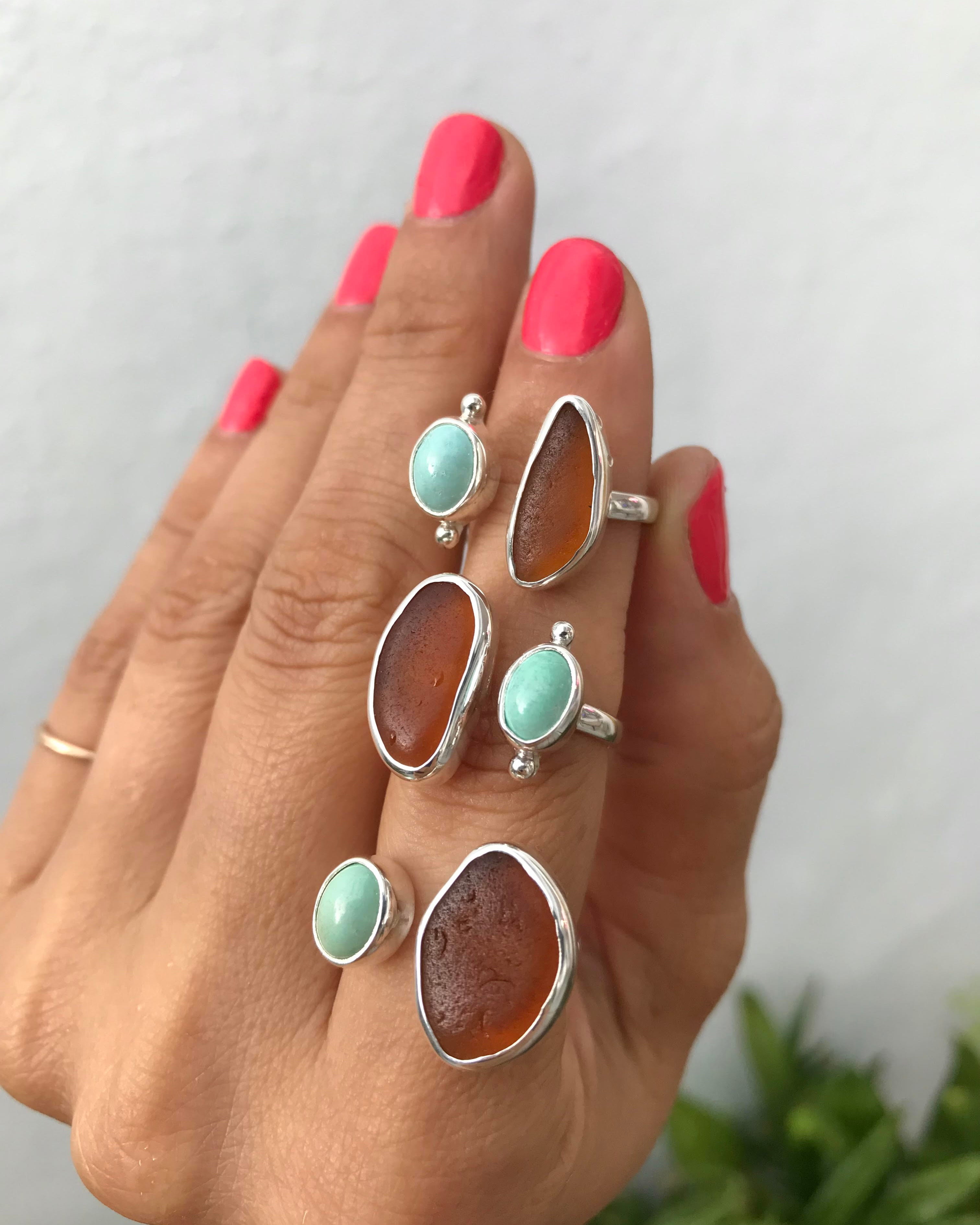 Sea store glass rings