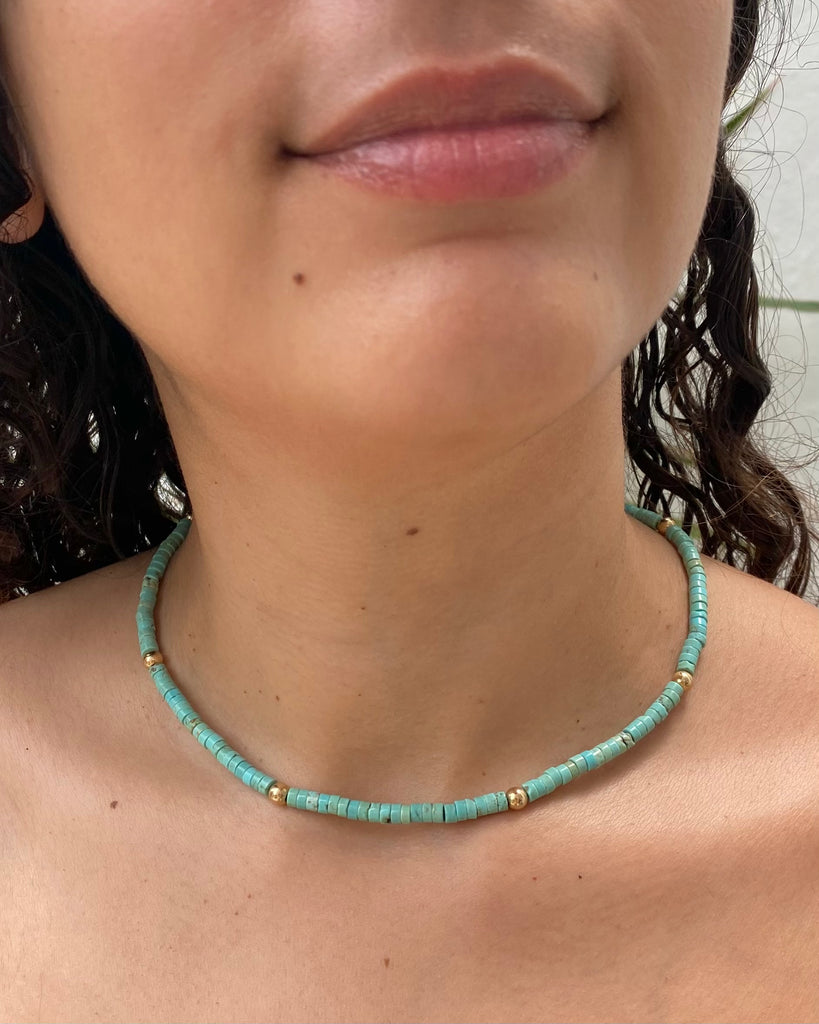 Beaded Turquoise Necklaces