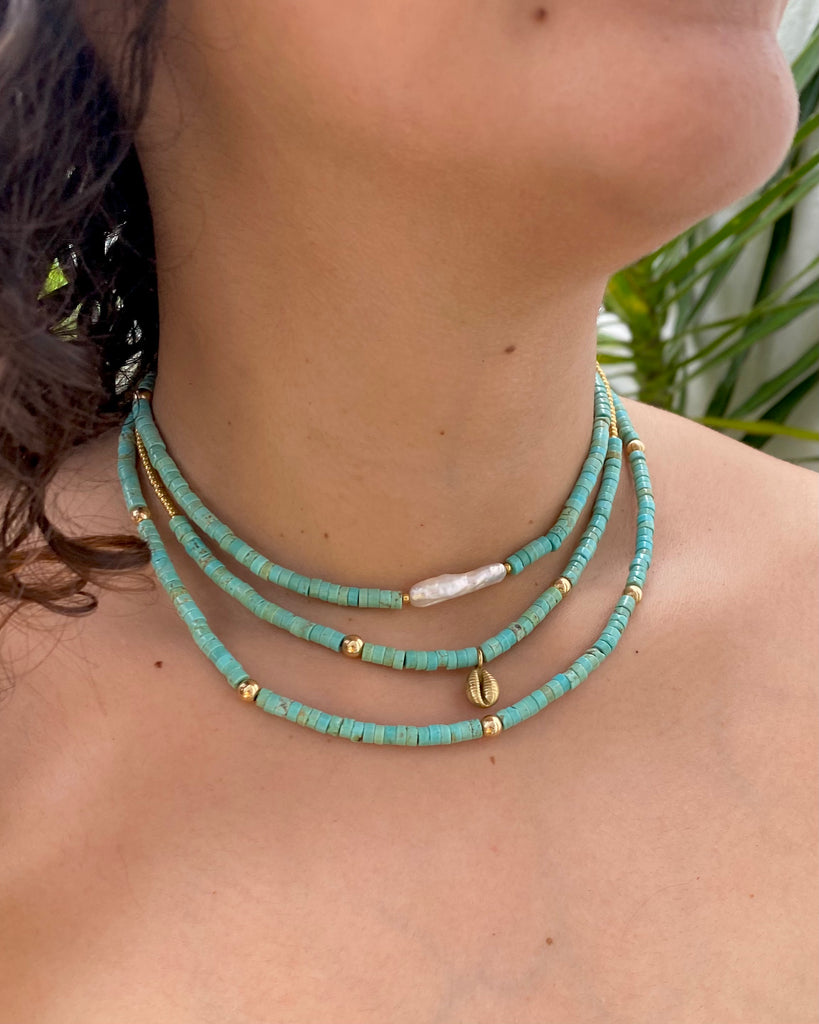 Beaded Turquoise Necklaces