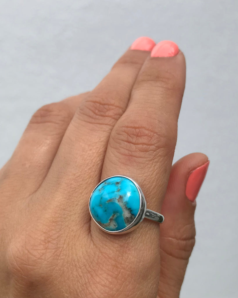 old stock American mined Turquoise rings in silver